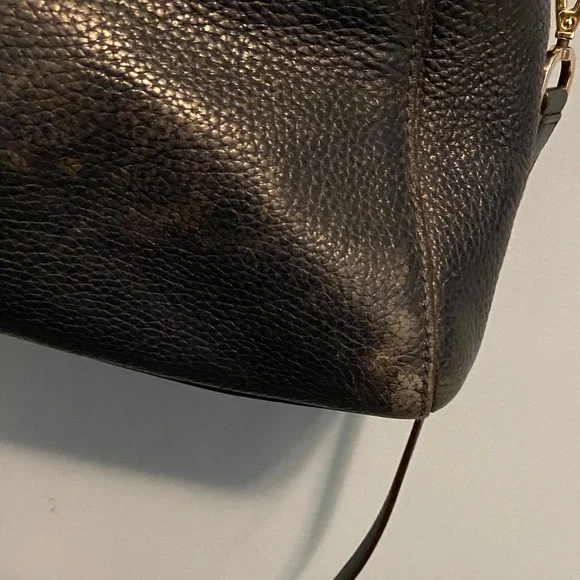 Michael Kors Pebbled navy Satchel - Picture 10 of 14